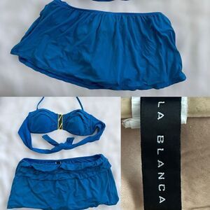 La Blanca Fiji Tropics Swim Skirt hipsters - Size 6
